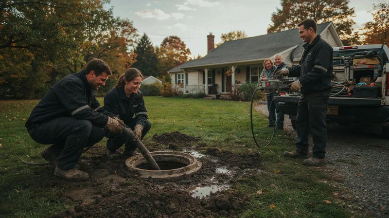 Servicing A Septic Tank